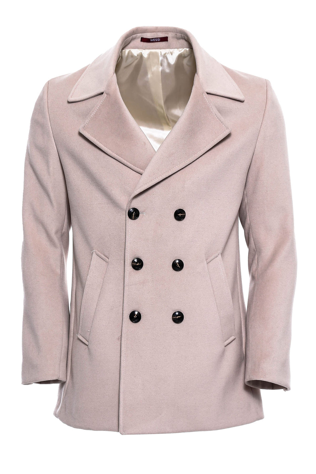 Double Breasted Cachet Cream Color Coat - Wessi