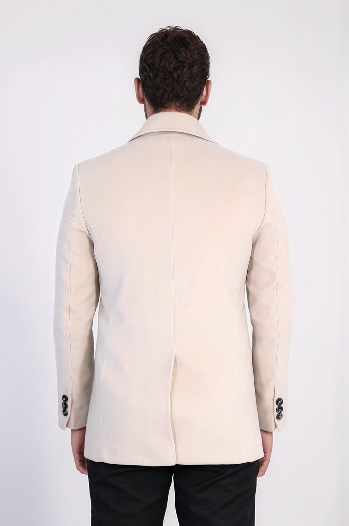 Double Breasted Cachet Cream Color Coat - Wessi