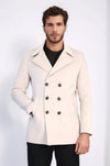Double Breasted Cachet Cream Color Coat - Wessi