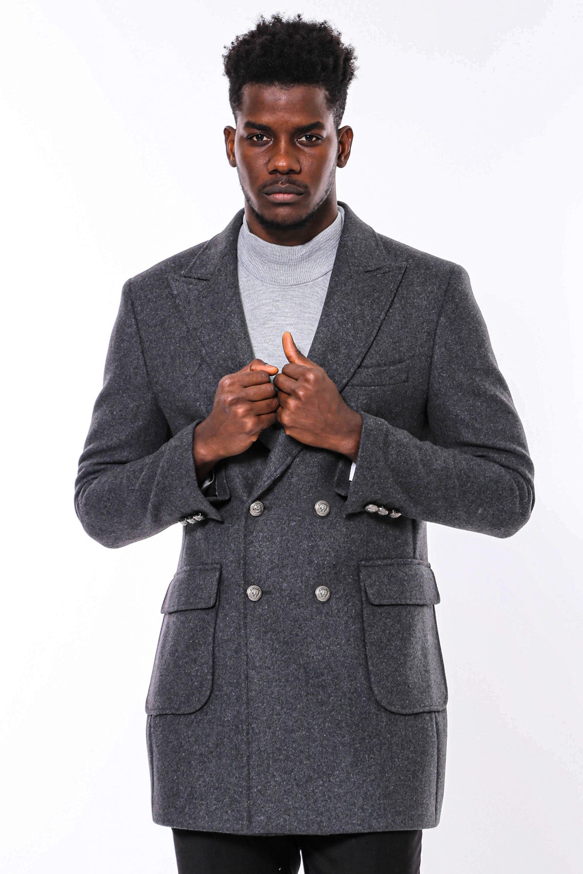 わか　クラネ　PEAKED LAPEL OVER LONG COAT CLANE（クラネ）の「CLANE/クラネ/PEAKED LAPEL OVER LONG COAT