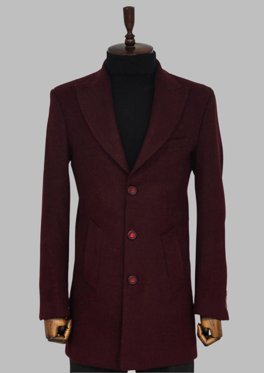 Burgundy, Maglione, Sciarpa, Cappello e Combinazione di Pantaloni a Fantasia - Stile Invernale Nobile - Wessi