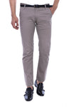Pantalon Homme Poches à Rabat Coton Uni Beige - Wessi