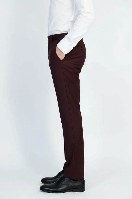 Plain Burgundy Men Trousers - Wessi Wessi - Discover Diversity Plain Burgundy Men Trousers - Wessi Wessi - Discover Diversity