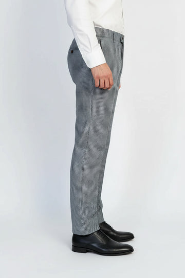 Pantalón Hombre Estampado Pata De Gallo Negro - Wessi