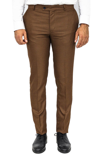 Slim Fit Patterned Brown Men Pants - Wessi Wessi - Discover Diversity Slim Fit Patterned Brown Men Pants - Wessi Wessi - Discover Diversity