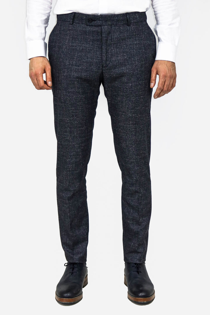 Pantalones de hombre azul marino lisos - Wessi
