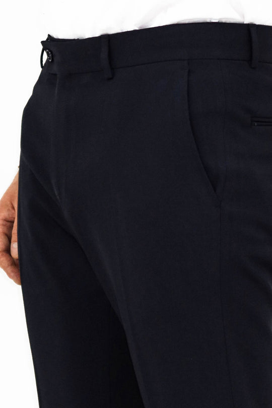 Pantalon habillé uni bleu marine pour homme - Wessi