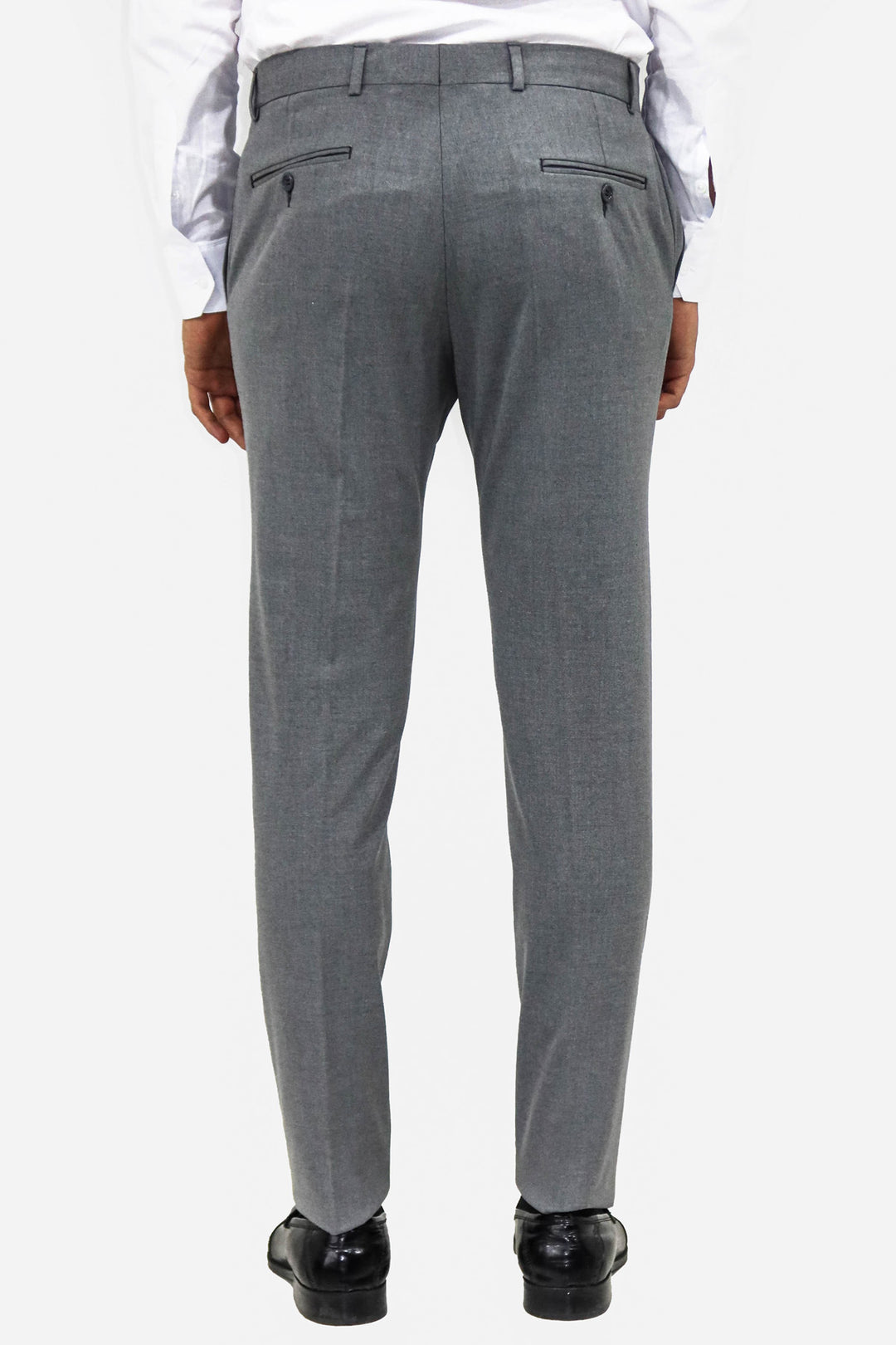 Plain Grey Men Dress Pants - Wessi