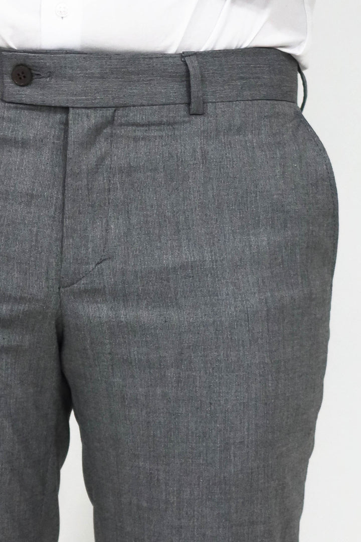 Pantalón Hombre Slim Fit Texturizado Gris Oscuro - Wessi