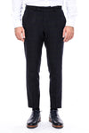 Plaid Slim Fit Anthracite Men Pants - Wessi