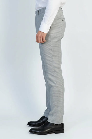 Клетчатые серые мужские брюки - Wessi