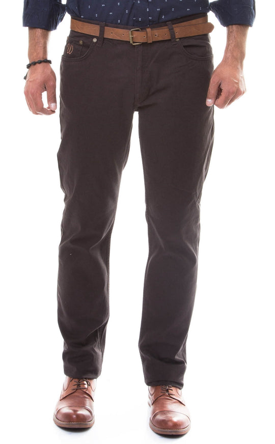 Slim Fit 5 Pocket Cotton Brown Men Trousers