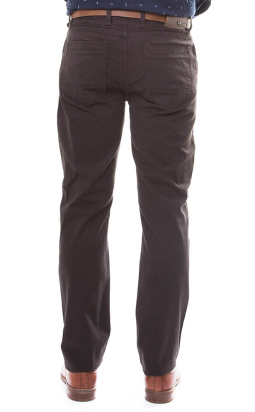 Slim Fit 5 Pocket Cotton Brown Men Trousers