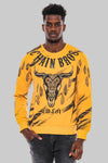 Sudadera Estampada Slim Fit Amarilla - Wessi