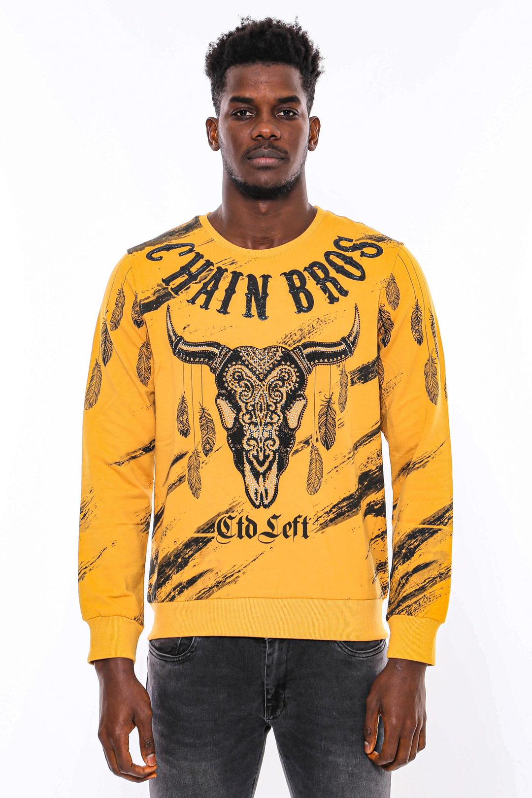 Felpa Gialla Slim Fit Fantasia - Wessi