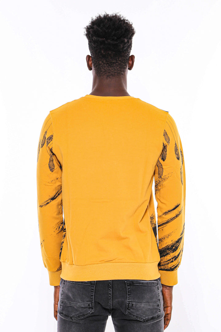 Felpa Gialla Slim Fit Fantasia - Wessi