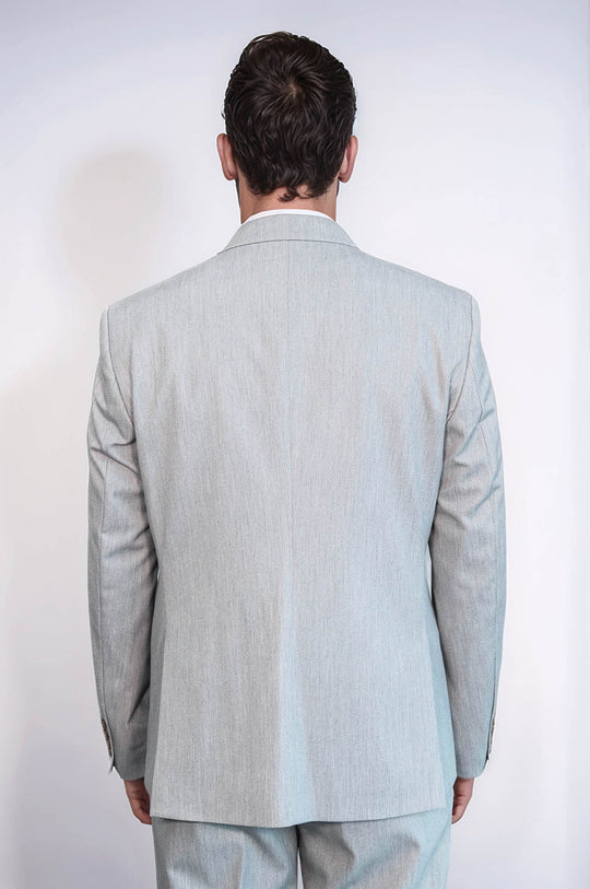 Traje de hombre 2 piezas liso slim fit gris claro - Wessi