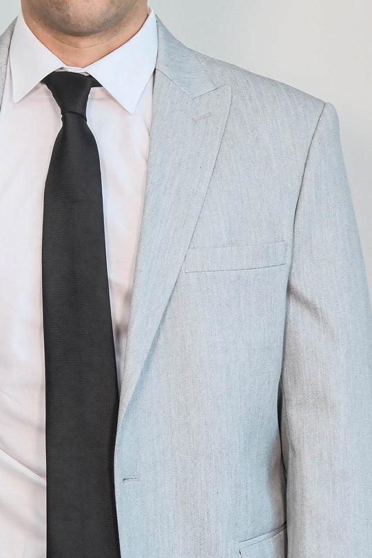 Traje de hombre 2 piezas liso slim fit gris claro - Wessi