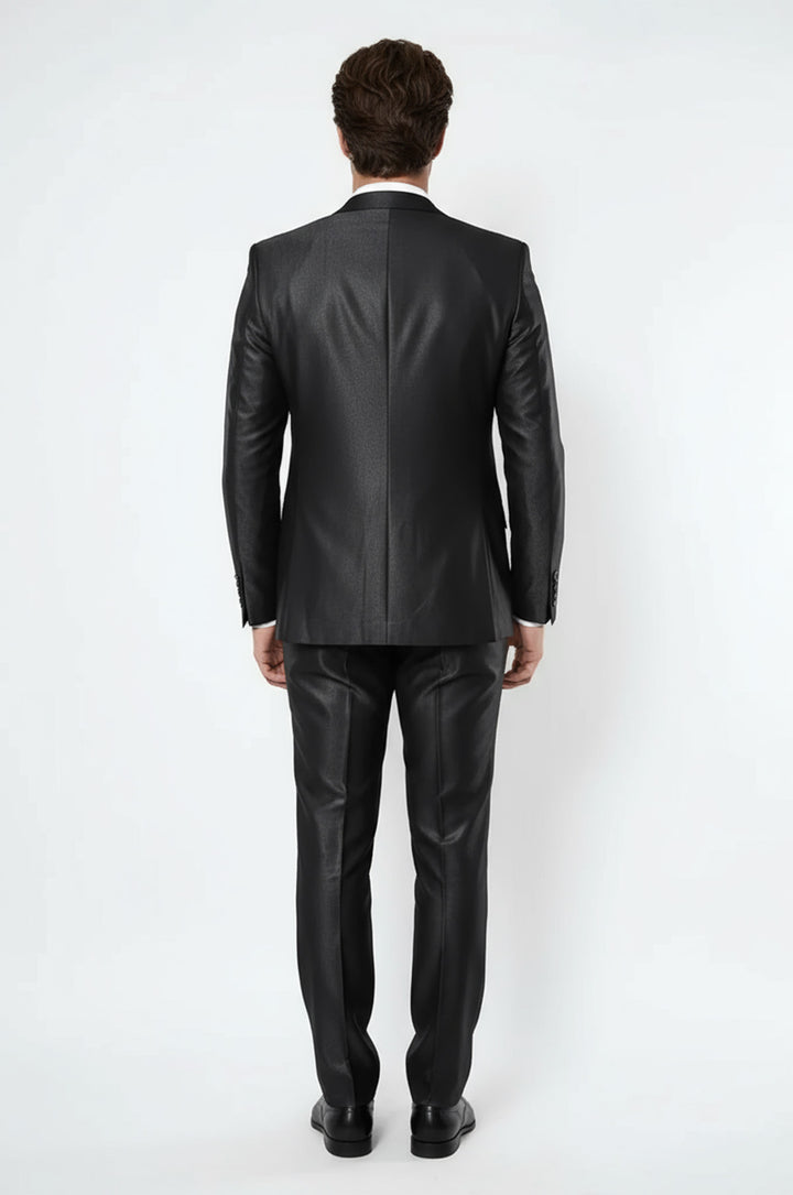 Shiny Smoked Men's Suit - Wessi