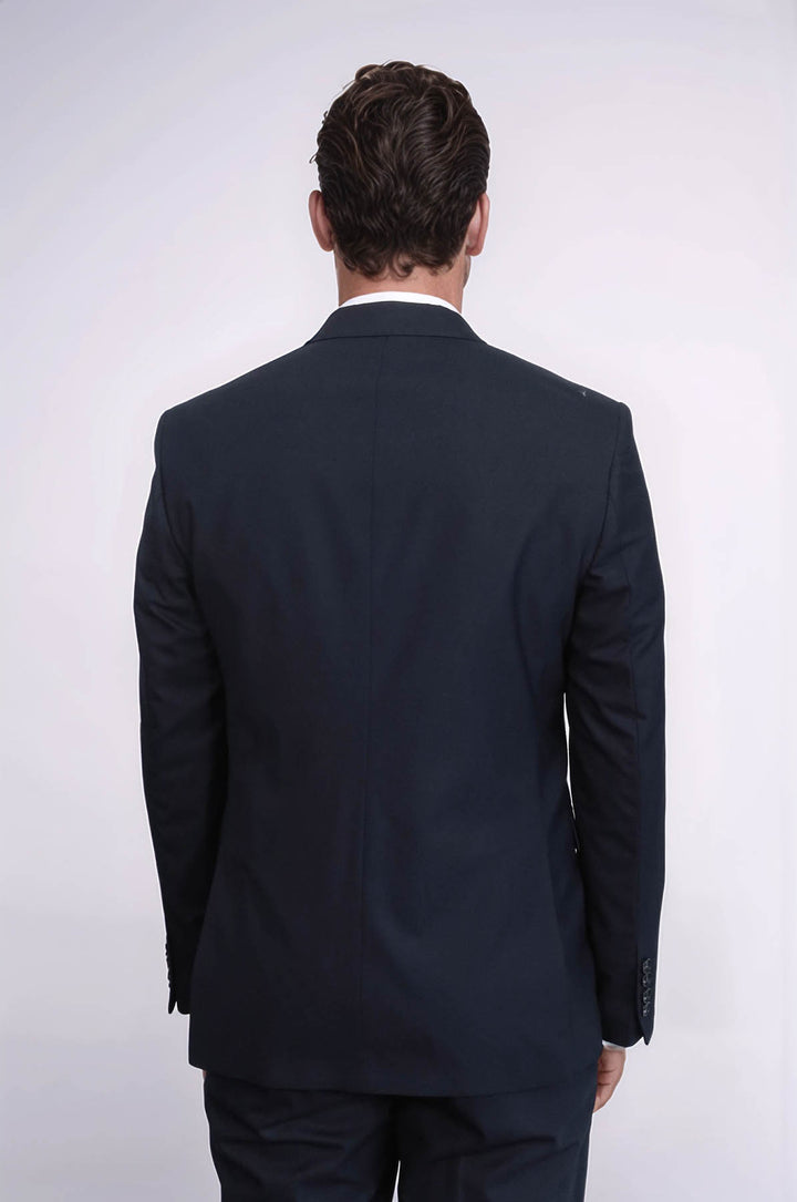 Costume 2 Boutons 2 Pièces Bleu Marine Homme - Wessi