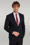Costume 2 pièces rayé noir pour homme - Wessi