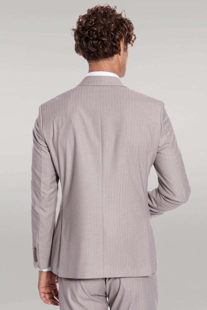 Costume 2 pièces rayé gris pour homme - Wessi