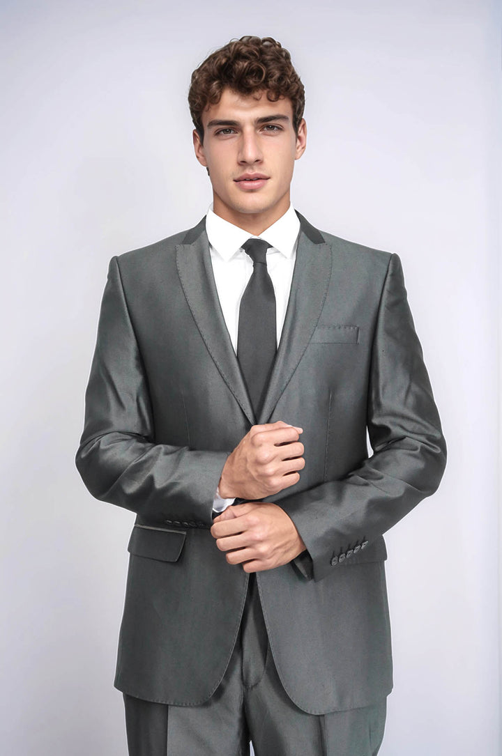 Costume homme anthracite brillant | Wess