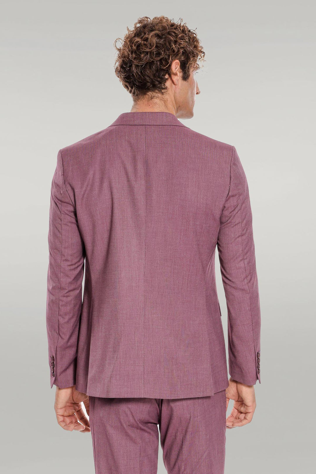 Costume Homme 2 Pièces Violet à Motifs Coupe Slim - Wessi