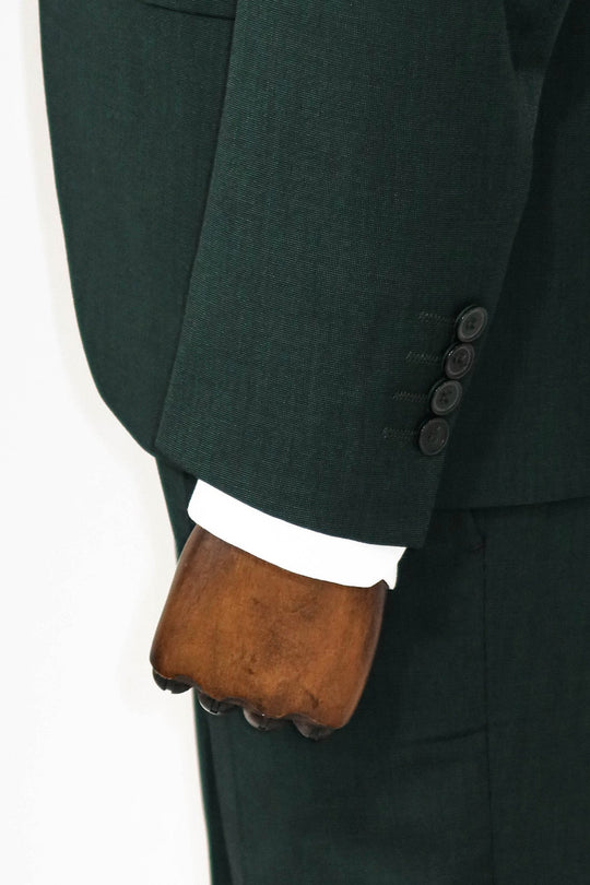 Traje de hombre 2 piezas estampado slim fit verde oscuro - Wessi