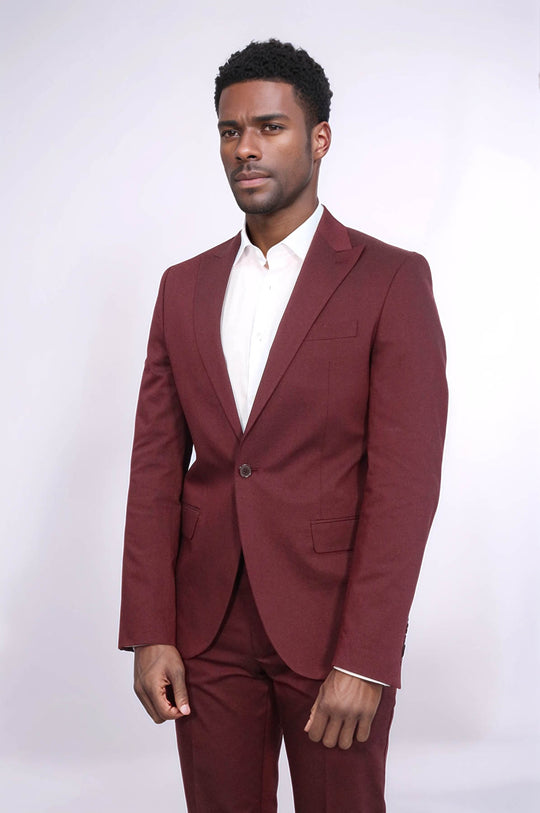 burgundy dress shirt with suit burgundy dress shirt for wedding Men's Suit Basic 2 Button Slim Fit Wedding Burgundy 38 Short