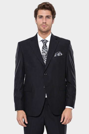 Traje negro regular de 4 gotas | wess