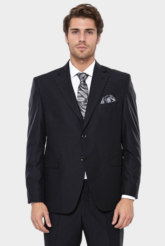 Traje negro regular de 4 gotas | wess