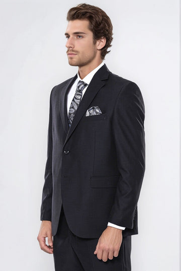 Traje negro regular de 4 gotas | wess