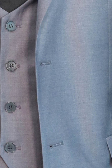 Traje gris ajustado para hombre con chaleco | wess