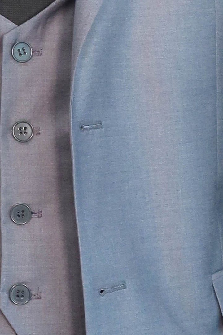 بدلة رجالية رمادية اللون بقصّة Slim Fit مع سترة | ويس