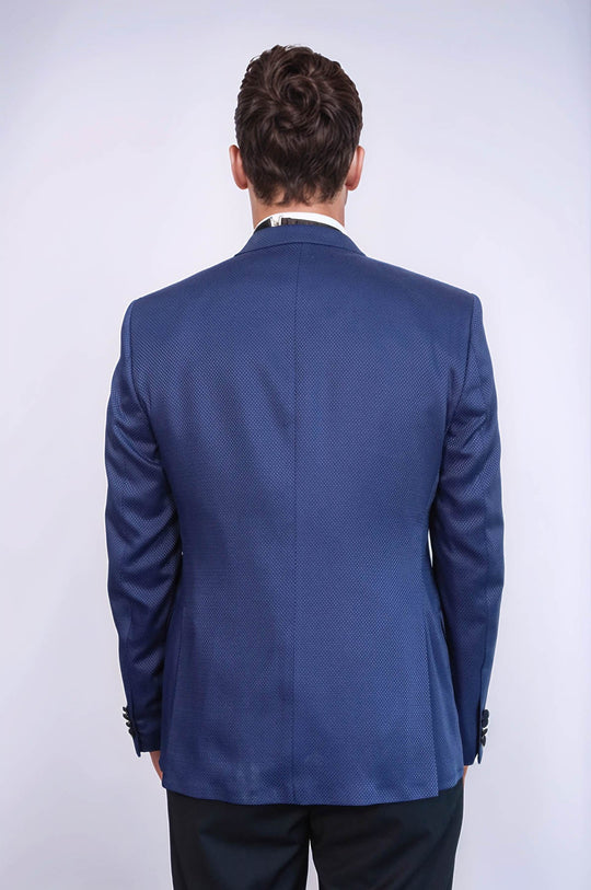Indigo Blue Self-Patterned 3-Piece Wedding Suit | Wessi Wessi - Discover Diversity Indigo Blue Self-Patterned 3-Piece Wedding Suit | Wessi Wessi - Discover Diversity