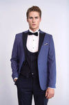 Blazer fantasia Smoking da uomo blu navy - Wessi