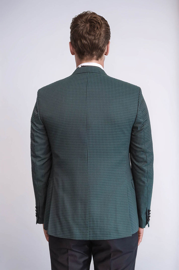 Smoking verde con motivo a quadri | Wess