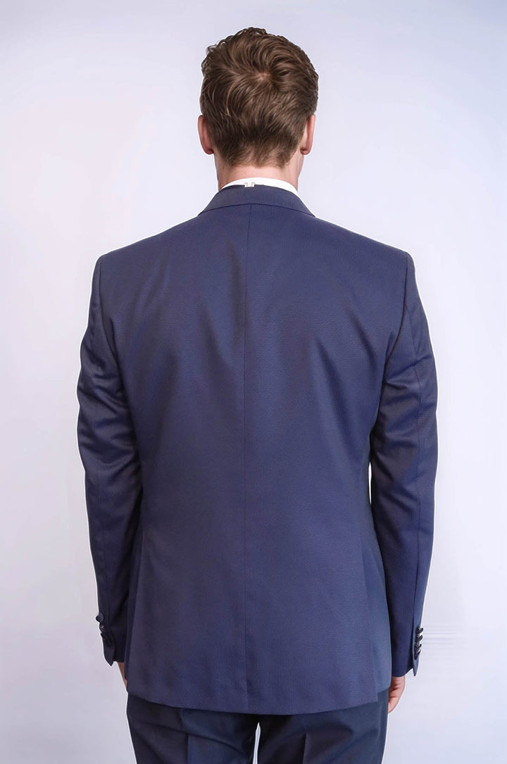 Smoking Homme Bleu Marine Revers Amovible - Wessi