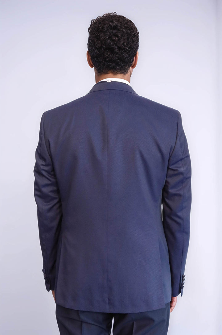 Smoking Homme Bleu Marine Revers Amovible - Wessi