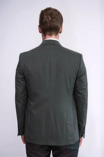 Темно-зеленый мужской смокинг в горошек - Wessi