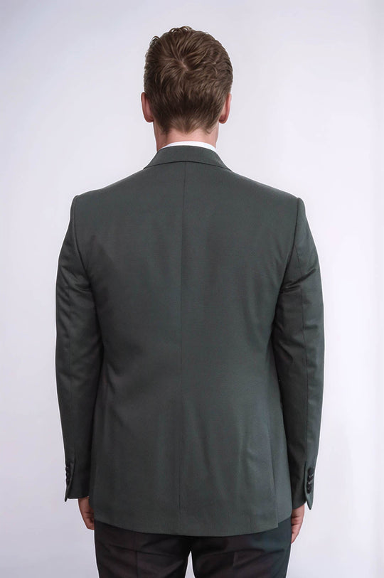 Темно-зеленый мужской смокинг в горошек - Wessi