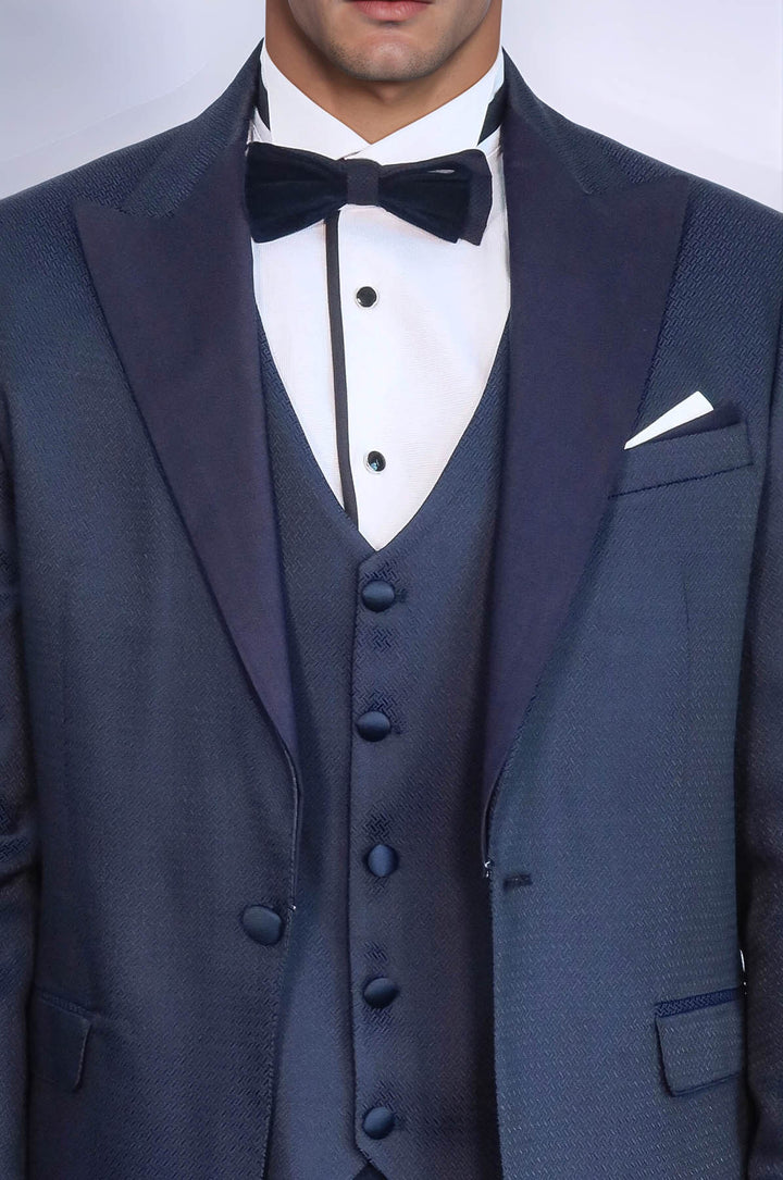 Smoking modellato blu navy | Wess