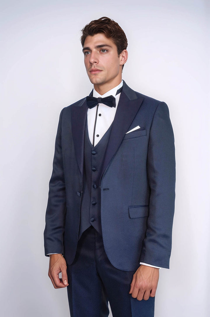 Smoking modellato blu navy | Wess