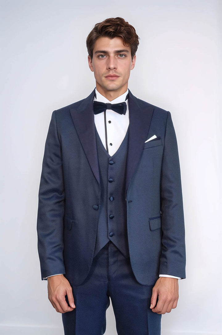Smoking modellato blu navy | Wess