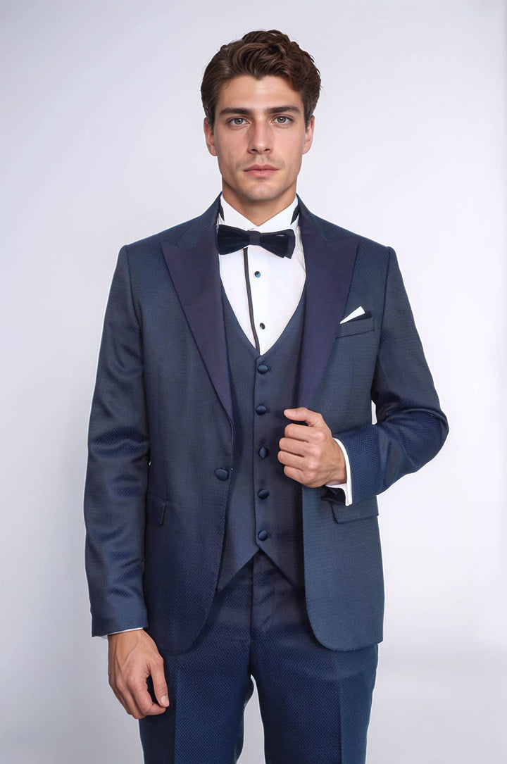 Smoking modellato blu navy | Wess