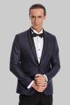 Burgundy Shawl Lapel Patterned Suit | Wessi