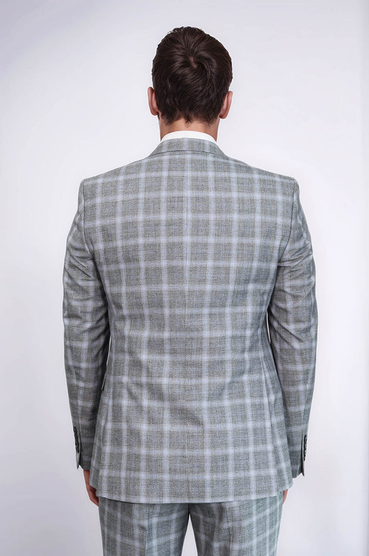 Double Breasted Grey Suit | Wessi