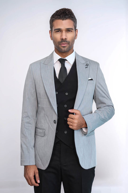 grey dress shirt black vest Grey Waistcoat with Black Shirt Outfits (10 ideas & outfits)