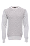 Maglione girocollo con motivo a rombi bianchi - Wessi